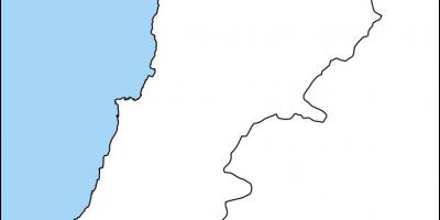 Пустая карта Ливана