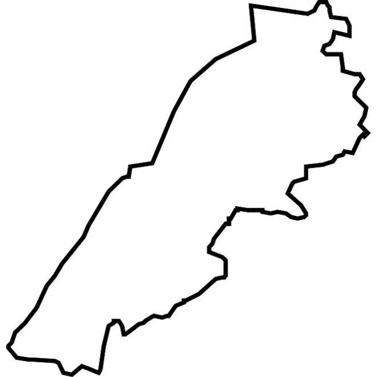 карта Ливана векторная карта 