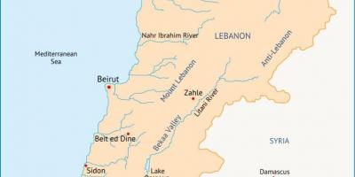 Ливан рек карте