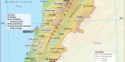 Карта древнего Ливана